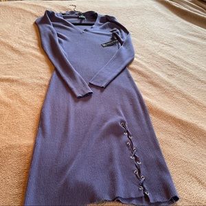 Cornflower Blue knit dress by Derek Heart